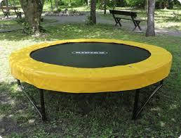 Батут Premium 304 без захисної сітки на вулицю (жовтий), ТМ Kidigo (222724)