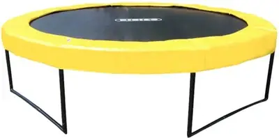 Батут Premium 426 без захисної сітки на вулицю (жовтий), ТМ Kidigo (222728)