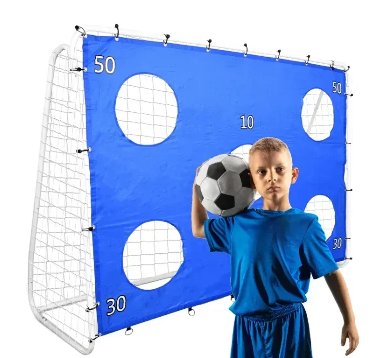 Портативні футбольні ворота з сіткою та мішенню 240х170х85 см Garden Line TIS7420, фото 1