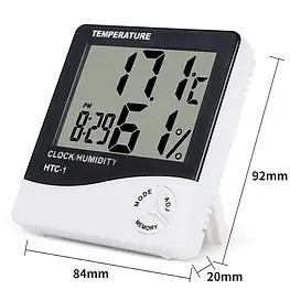 Годинник Термометр, Гігрометр HTC-1 3в1