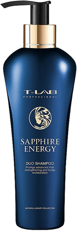 Шампунь для зміцнення волосся Sapphire Energy Duo T-LAB Professional, 300 мл, фото 1