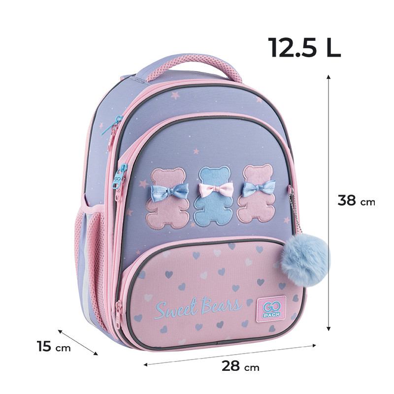 Рюкзак GoPack Education каркасний GO25-597M-2 Lovely Bears