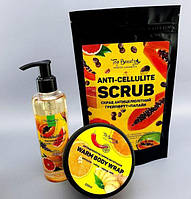 Набір для гарячого обгортання Top Beauty (гаряче обгортання, олія масажна, скраб)