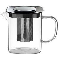 Чайник заварювальний скляний Річі з металевим фільтром, Olens 600 мл