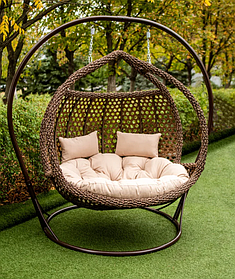 Крісло кокон підвісне Галант Люкс — елегантне та комфортне крісло для відпочинку на свіжому повітрі та вдома, стиль і якість