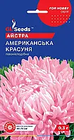 Астра Американська Красуня півоновидна густомахрова діаметром 10 см для різання в букет, пакування 0,3 г