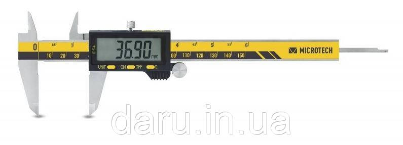 Штангенциркуль цифровий ШЦЦ-200-0,01, IP-54, RS-232, держреєстр NoУ1987-95, Україна, фото 1