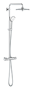Душова система з термостатом для душу Grohe Euphoria System (27296003)