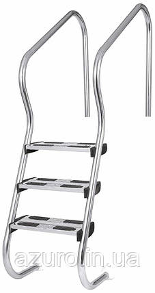Сходи для басейну Flexinox Easy Access Electropolished (3 сходинки), AISI-316, фото 1