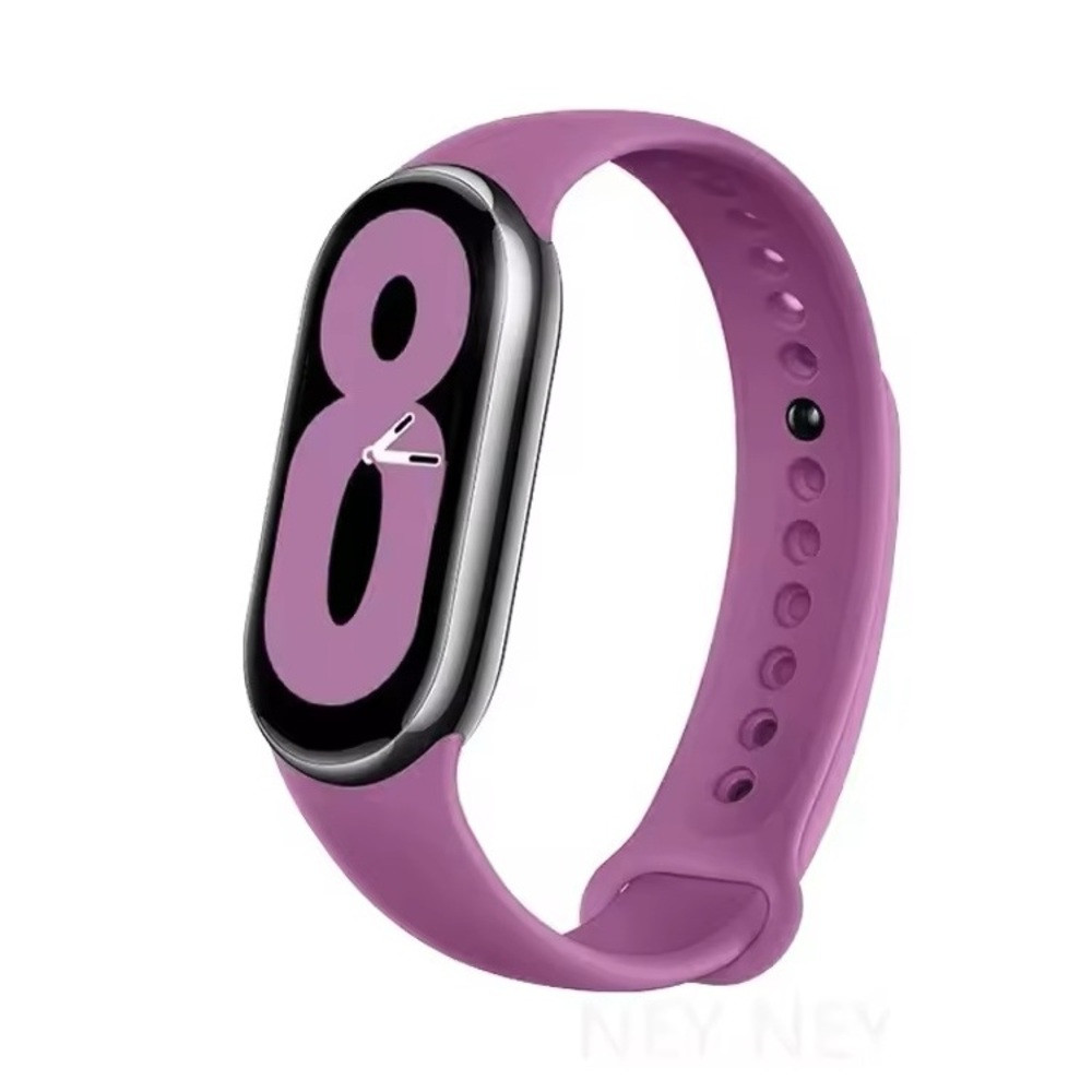 Ремінець для фітнес браслета Xiaomi Mi Band 8,9,10 світло-фіолетовий, фото 1