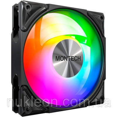 Популярний! Кулер до корпусу MONTECH METAL PRO 12 ARGB PWM BLK - Краща якість тільки на Nukleon.com.ua