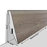 Плінтус МДФ Люкспрофіль Дуб Сірий ST1016, фото 2