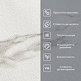 Шпалери на самоклейці 2800х500х1,5мм Білий мармур (D) SW-00001504, фото 5