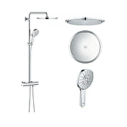 Душова система з термостатом для настінного монтажу Grohe Rainshower Smartactive 310 (27966001)