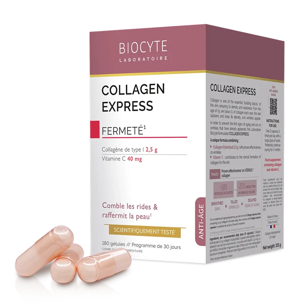 Biocyte Collagen Express Gelules Колаген у капсулах для підтримуючої терапії, 180 капсул