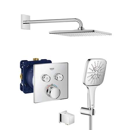 Душова система прихованого монтажу з термостатом Grohe Grohtherm SmartControl (UA26405SC1), фото 1