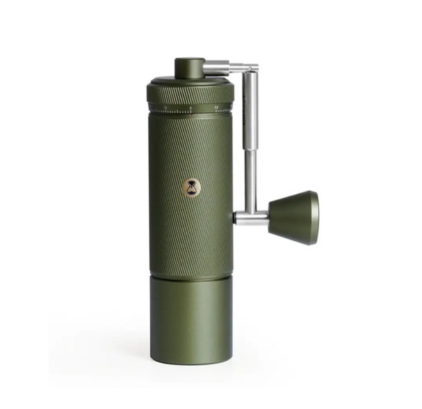 Кавомолка преміальна ТimeMore Chestnut S3 Green ручна кавомолка металеві ножі складна ручка
