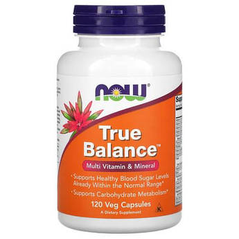 NOW True Balance Multi Vitamin & Mineral 120 вегетаріанських капсул