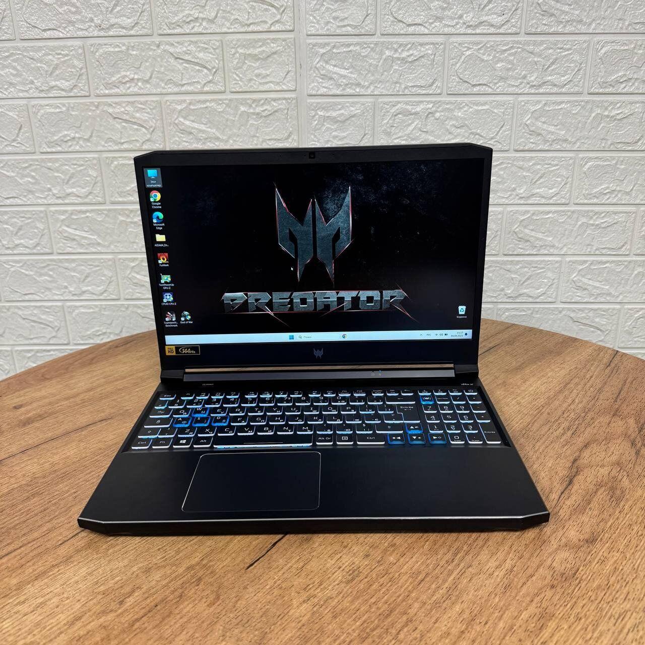 Б/в Ігровий ноутбук Б-клас Acer Predator Helios 300 PH315-54 15.6" 1920x1080| i7-11800H| 16GB RAM| 512GB SSD| RTX 3060 6GB