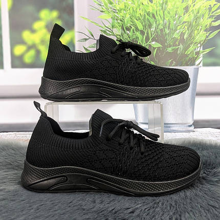 Кросівки жіночі GIPANIS чорні текстильні 4838, фото 1