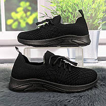 Кросівки жіночі GIPANIS чорні текстильні 4838, фото 2