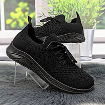 Кросівки жіночі GIPANIS чорні текстильні 4838, фото 3