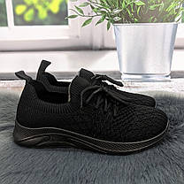 Кросівки жіночі GIPANIS чорні текстильні 4838, фото 4