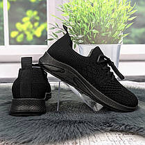 Кросівки жіночі GIPANIS чорні текстильні 4838, фото 5