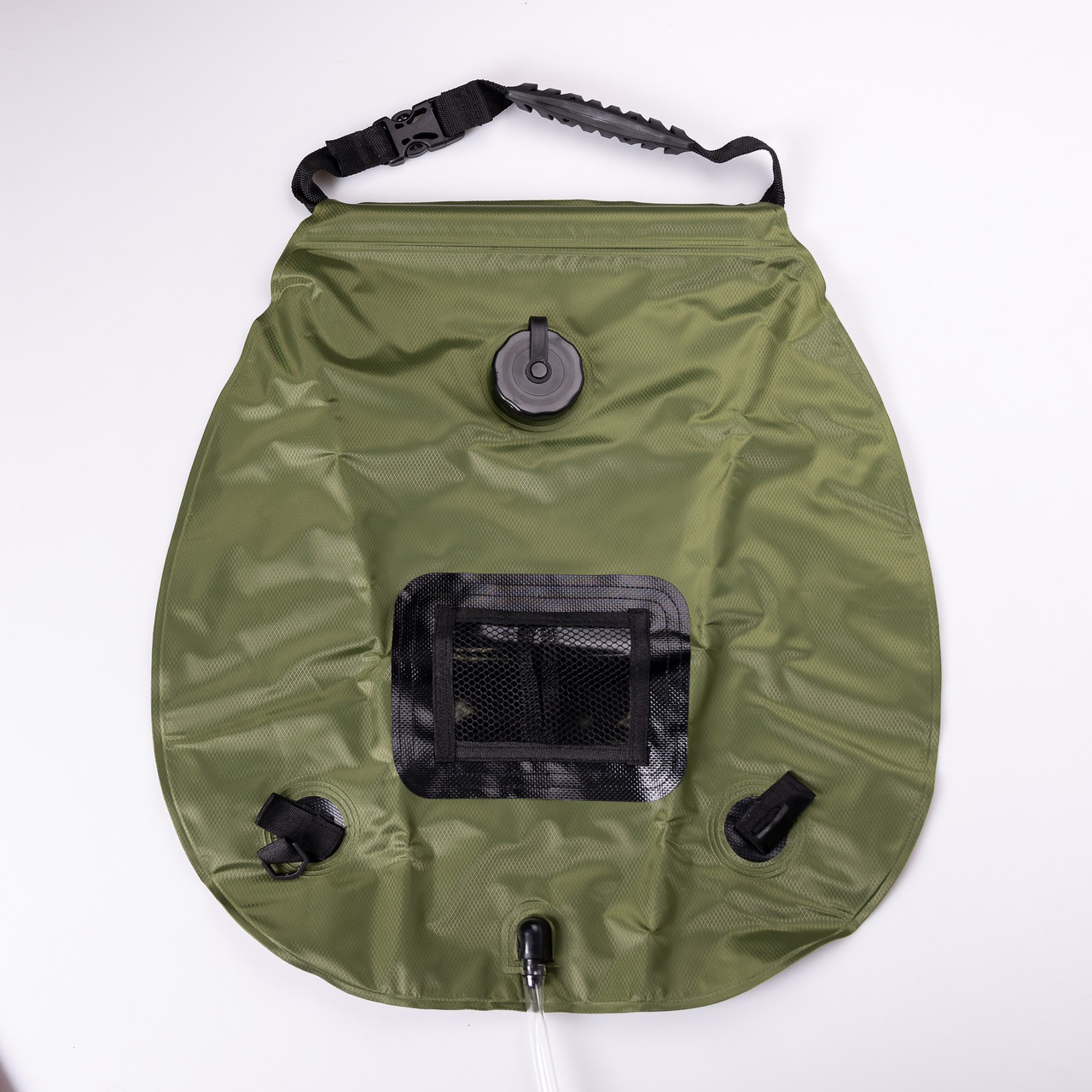 Душ туристичний для кемпінгу підвісний 50х46 см з термометром для води 20 л