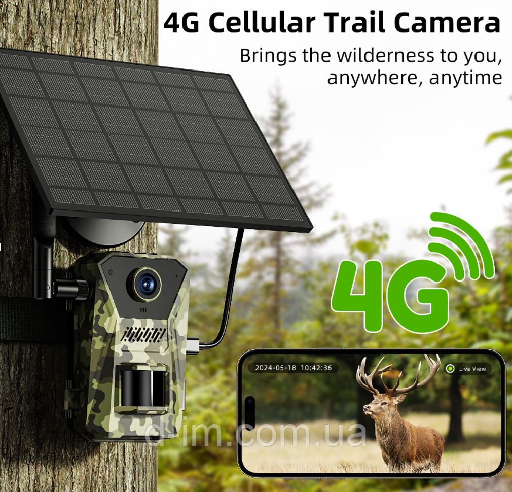 Фото лавушка для полювання міні відеореєстратор 4G SOLAR F8 (20)