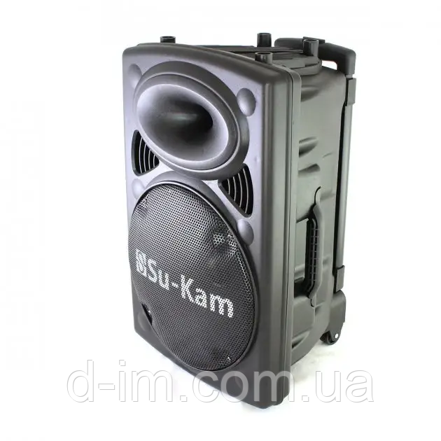 Портативна колонка Su-Kam BT 150D + 2 мікрофони 12v\220v (1)