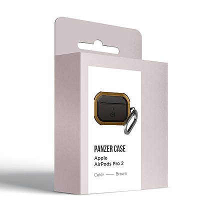 Чохол ArmorStandart TPU Panzer для кейса навушників Apple Airpods Pro 2 Brown (ARM82751), фото 3