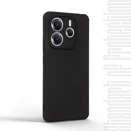 Чохол накладка TPU Armorstandart Matte Slim Fit для Xiaomi Redmi Note 14 5G Camera cover Black (ARM79725), фото 3