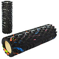 Масажер рулон для йоги MS 2126 матеріал EVA  Чорний