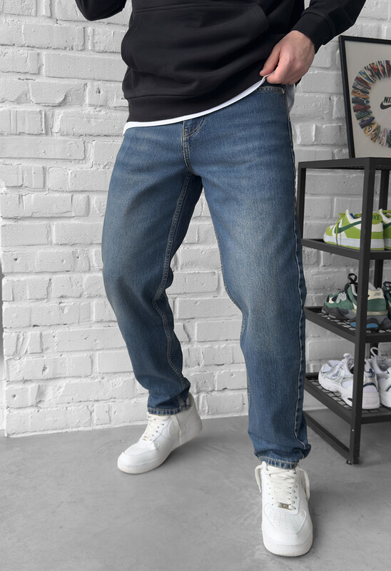 Темно-сині джинси для чоловіків Staff 9671 navy regular, фото 1