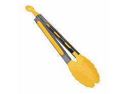 Щипці з нерж. сталі та пластику 24см Дубок колір в асорт. ТМ CHINA   Solmir