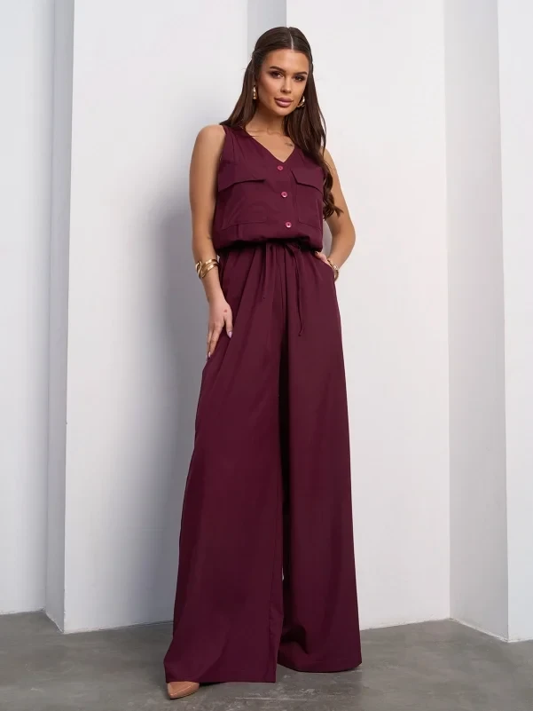 Комбінезони ISSA PLUS 15110 S темно-бордовий, фото 1