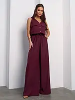 Комбінезони ISSA PLUS 15110 S темно-бордовий