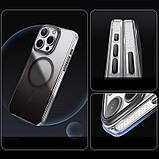 Чохол TPU+PC Shadow with MagSafe для Apple iPhone 15 Pro (6.1") Black, фото 3
