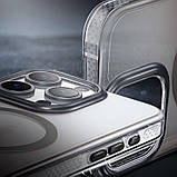 Чохол TPU+PC Shadow with MagSafe для Apple iPhone 14 Pro Max (6.7") Gray, фото 4