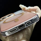 Чохол TPU+PC Shadow with MagSafe для Apple iPhone 15 Pro Max (6.7") Quicksand gold, фото 5