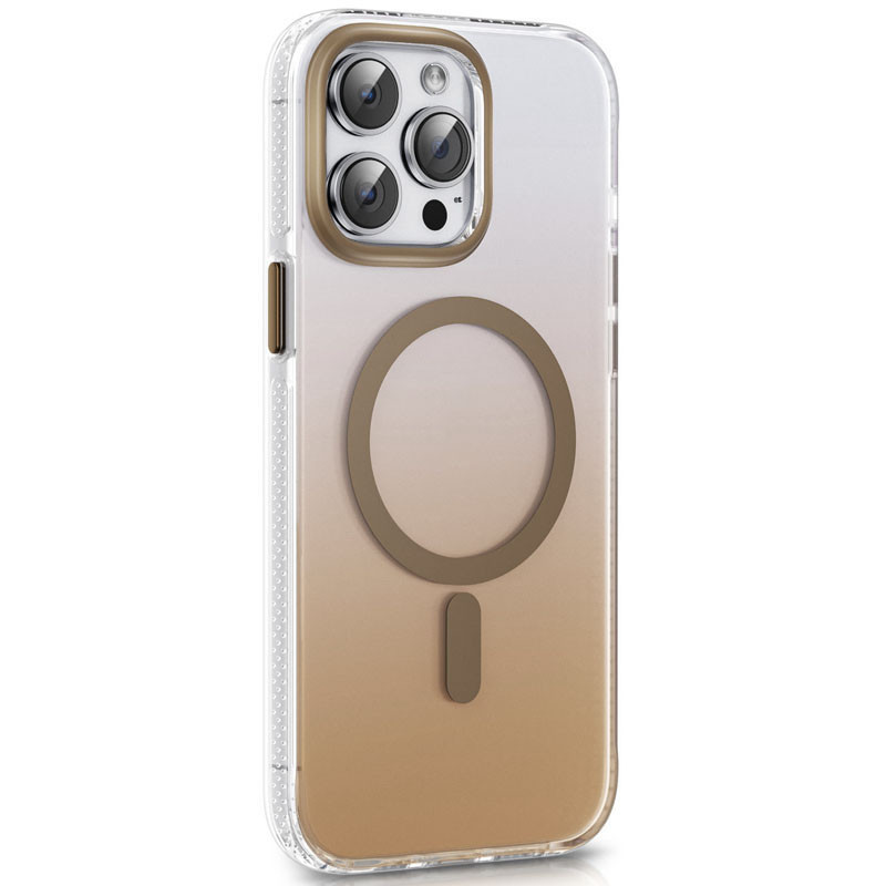 Чохол TPU+PC Shadow with MagSafe для Apple iPhone 15 Pro Max (6.7") Quicksand gold