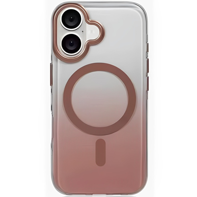 Чохол TPU+PC Shadow with MagSafe для Apple iPhone 16 (6.1") Rose Gold, фото 1