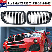 Ніздрі M-Look (2014-2018, Чорний глянець) для BMW X3 F-25 рр