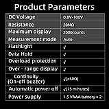 Автотестор 100V DC Mastfuyi FY18GF, детектор напруги, опору для авто, мото, вантажівок, фото 6