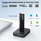 Адаптер Folem NS1, перехідник M.2 SSD nvme/sata to USB 3.1 до 10Gbps, фото 5