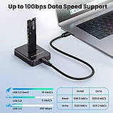 Адаптер Folem NS1, перехідник M.2 SSD nvme/sata to USB 3.1 до 10Gbps, фото 6