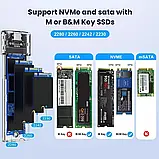 Адаптер Folem NS1, перехідник M.2 SSD nvme/sata to USB 3.1 до 10Gbps, фото 9