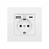 Розетка 220V Folem RZ1 з USB і Type-C, швидке заряджання QC3.0