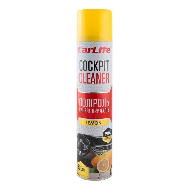 Поліроль CarLife Cockpit Cleaner Лимон 320 мл (СА322)